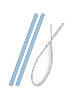 Pailles en Silicone + Brosse