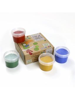 Coffret 4 pots peinture aux doigts naturelle & vegan