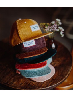 Casquette Velours Plate