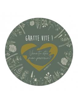 Carte Annonce à Gratter “Parrain”