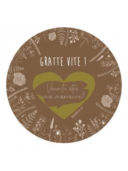 Carte Annonce à Gratter “Marraine”