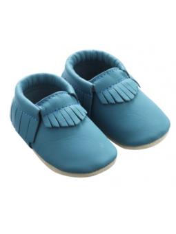 Chaussons Cuir à Franges