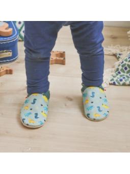 Chaussons Cuir Nestor Dinosaures