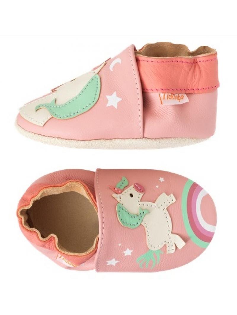Chaussons Cuir Laura Licorne