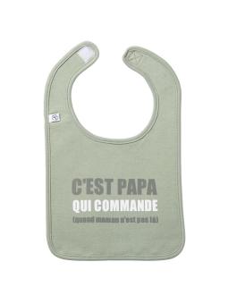 Bavoir "C'est papa qui Commande"