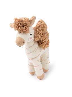 Zèbre Ziggy en Coton Bio 25cm