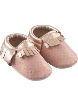 Chaussons Cuir Starlette rose