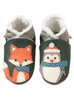 Chaussons Cuir Fourrés...