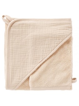 Cape de Bain & Gant en Bambou