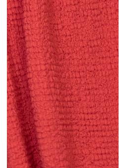 Robe Rouge de Grossesse et d'Allaitement en Crepe