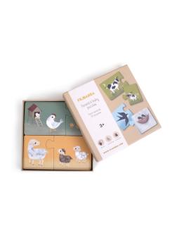 Puzzles "Maman et ses Bébés" 2 pièces