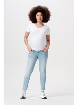 Jeans Bleu Clair Slim de Grossesse 7/8 Mila