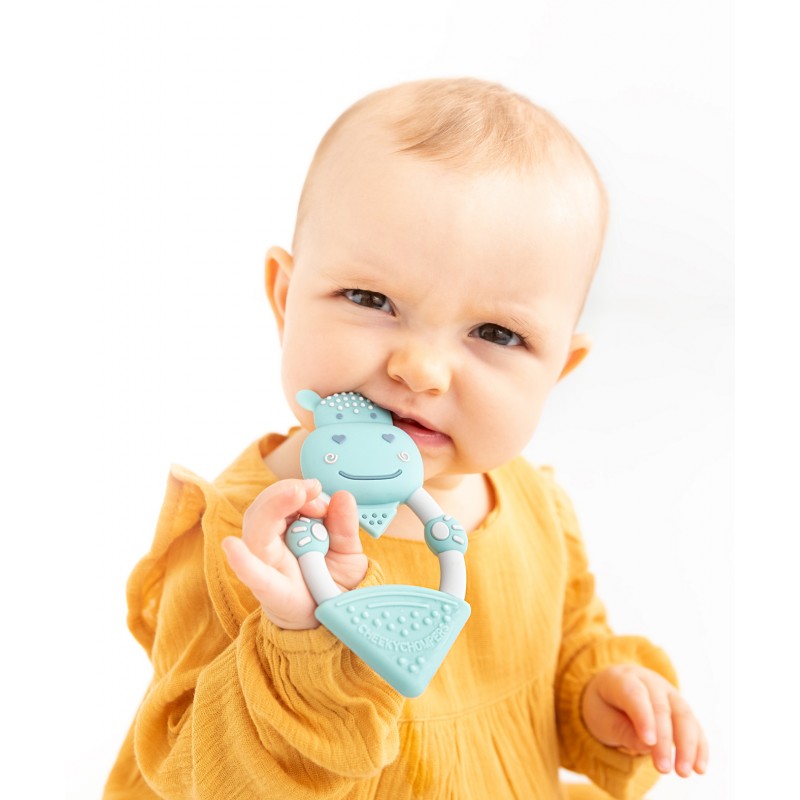 Baby Nom ® Anneau de Dentition pour Bébé - Anneau de Dentition pour Bébé en  Silicone 100% Alimentaire Sans BPA, Jouet Dentition Bébé pour Soulager Les